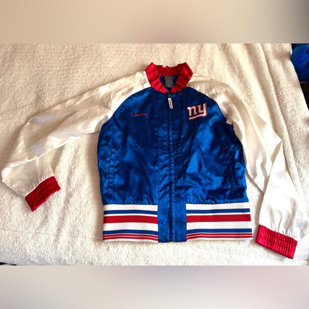 Vintage Reebok New York Giants NFL Satin Jacket